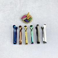 Pinces à encens miniatures en acier inoxydable pour cônes d'encens métalliques, brûleur de charbon d'oud, marque Zhuolong, modèle Zyb869, chinois