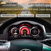 Auto-LCD-Digitalanzeige für Toyota Fortuner/Hilux/Vigo 2005-2015 Virtuelles Cockpit Tachometer Auto-Armaturenbrett-Headunit-Display