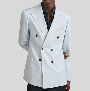 2025 hommes un décontracté berger à carreaux Sport Blazer Savile Street Style chirurgien poignets Double boutonnage manteau veste pour hommes - Product Image 2