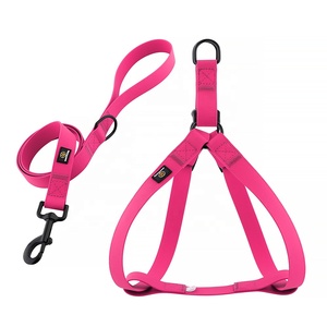 De moda personalizada diseño especial resistente al agua suave de goma de <span class=keywords><strong>PVC</strong></span> de plástico para mascotas, <span class=keywords><strong>Collar</strong></span> de perro de la correa y arnés Set - Product Image 5