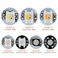 Module LED RGB WS2812B, petite carte PCB ronde, lumière numérique adressable, lampe LED programmable 5V pour projet de décoration DIY