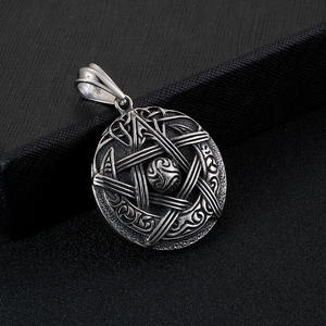 Pentagramme Pentacle Wiccan Collier-Pendentif satanique étoile en acier inoxydable <span class=keywords><strong>Sceau</strong></span> traditionnel de <span class=keywords><strong>Salomon</strong></span> Eliphas Levi's - Product Image 3