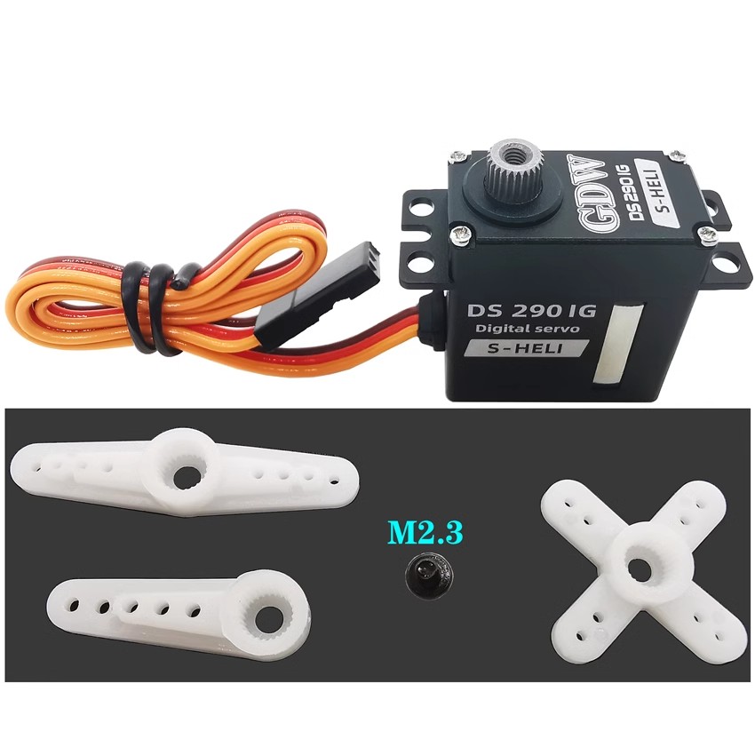 Master GDW DS290IG 5.6KG Metal Shell Iron Gear Model Aircraft Helicopter Swash Plate Steering Gear RC Drones Accessories