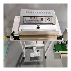 high quality Foot Pedal Impulse Sealing Machine/pedal Double-side Heating Sealer for plastic film bag