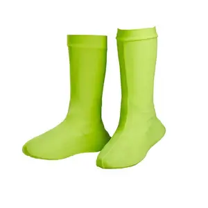 Penutup sepatu hujan anti selip, poliester panjang anti selip perjalanan gurun hujan penutup sepatu anti selip dapat digunakan kembali tahan air