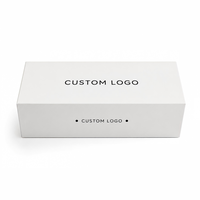 Boîte cadeau magnétique personnalisée avec insert en mousse, boîte rigide en papier de style livre de luxe avec laminage mat et logo en relief