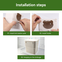 Fournitures pour oiseaux, boîte d'élevage, cage d'aviarium, incubateur extérieur, boîte en plastique pour animaux de compagnie