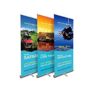 Custom Roll Up Banner Stand Booth Sports Scroll Banner Display Pull Up Advertising Outdoor Exhibition Display Roll Banners
