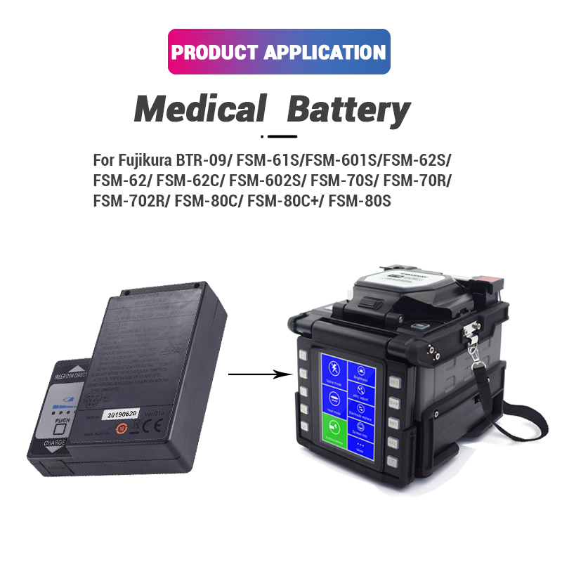 Batterie Li-ion 14,8V 4000mAh Pour Fujikura FSM-702R, FSM-70R, FSM-70S, FSM-80C - Neuf Sous Blister