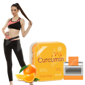 Tiras Orales de Curcumina de Último Diseño, Tiras Orales de Colágeno de Disolución Oral, Sabor a Naranja, Tiras Orales de Probióticos de Disolución Oral - Product Image 1