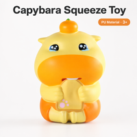Jouet Squishy Capybara qui pleure, emballé en boîte, à rebond lent, animal mignon à presser, jouet anti-stress Kawaii pour enfants, cadeau