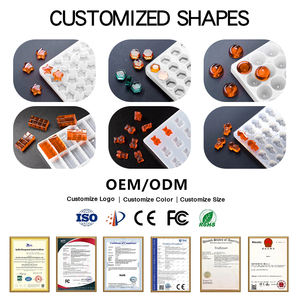 Hongo personalizado diamante 3,5 ml 3D Fondant caramelo Gummy Bear molde Silicona - Product Image 2