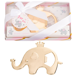 Ouvre-bouteille éléphant doré, cadeaux pour fête d'anniversaire, cadeaux pour événements, cadeaux pour baby shower, souvenirs de mariage, idées pour baby shower - Product Image 1