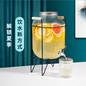 <span class=keywords><strong>5</strong></span> <span class=keywords><strong>gallon</strong></span> thủy tinh tái sử dụng chai nước lớn Jug <span class=keywords><strong>container</strong></span> với kim loại đứng và bìa cho nước trái cây nước giải khát với vòi nước - Product Image 5