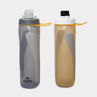Yüksek Kaliteli Büyük Kapasiteli 550/750ml BPA İçermeyen Yeniden Kullanılabilir Çevre Dostu Plastik Spor Bisiklet Sürüşü İçin Saplı Sıkmalı Su Şişesi Kapağı
