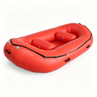 Bateau pneumatique en PVC pour 4 personnes, 10 pieds (300 cm), radeau pour eaux vives, certifié CE, prêt pour le surf, résistant à l'usure, résistant aux UV, plancher renforcé