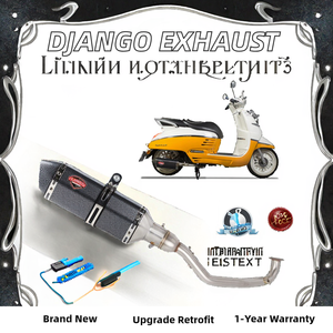 Nuovo Tubo di Scarico per Moto Raffreddato ad Aria, Modifica per <span class=keywords><strong>PEUGEOT</strong></span> <span class=keywords><strong>Django</strong></span> 125 150, Compatibile con Django125 Django150 - Product Image 2
