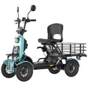 ELECARRY Azul, Capacidad de Carga de 120 L, 27 Ah, Vehículo Eléctrico Inteligente para el Día a Día, Mini Auto Eléctrico - Product Image 1
