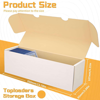 Boîte de rangement pour cartes à collectionner écologique en carton ondulé, capacité 1200 protège-cartes, finition pailletée, personnalisable, pour cartes sportives