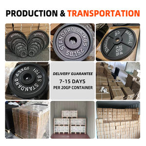 Placas de Halteres de Ferro Fundido de Alta Qualidade para Treinamento de Força Padrão 45 <span class=keywords><strong>Lbs</strong></span> 20kg - Product Image 5
