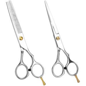 Ciseaux à cheveux Gy7 de 6,0 pouces, vis dorée, pour droitiers, ciseaux de salon de beauté, lame en acier inoxydable pour la coiffure - Product Image 4