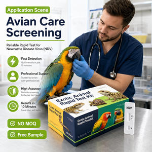 Kit <span class=keywords><strong>de</strong></span> Prueba Rápida NDV para Loros, Palomas y Aves Exóticas, Uso Veterinario, Sin Pedido Mínimo, Muestra Gratuita - Product Image 6