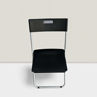 Chaises pliantes robustes en fer personnalisées pour les fêtes de jardin Chaise de mariage en plein air Chaises pliantes durables en métal