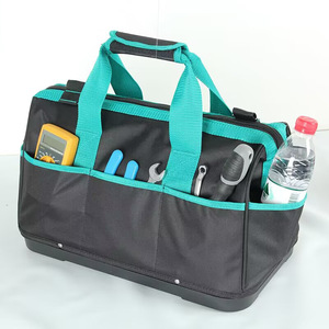 Plastic-bottomed Water-resistant Tool <b>Bag</b> Thickened Multi-pocket Men's Crossbody Shoulder Tool Storage <b>Bag</b> - Product Image 1