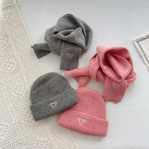 Outdoor <strong>Boys</strong> <strong>and</strong> Girls Kids Cute Warm Embroidery Printing Knitted <strong>Hat</strong> <strong>and</strong> <strong>Scarf</strong> <strong>Set</strong> for Unisex - Product Image 6