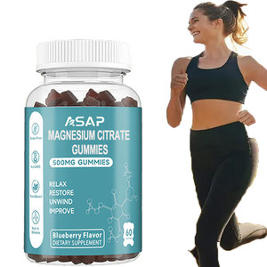 Ausreson OEM Suplemento para el sueño 500mg Complejo de magnesio Glicinato Gummy Citrato de magnesio Gummies - Product Image 1