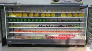 Nouveau Réfrigérateur-Congélateur Commercial Vertical avec Porte Vitrée pour Supermarché, Vitrine de Présentation et Stockage - Product Image 4