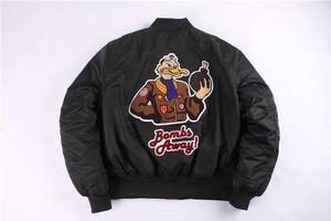 <span class=keywords><strong>Chaqueta</strong></span> de béisbol estilo <span class=keywords><strong>militar</strong></span> americano vintage, holgada, estilo hip-hop, para hombre y mujer - Product Image 3