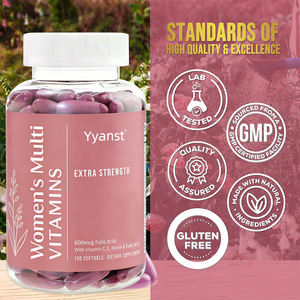 Complément alimentaire multi-vitamines pour femmes certifié, à base d'ingrédients naturels, favorisant la santé des os et des muscles, en gélules molles, avec dosage personnalisé (OEM/ODM). - Product Image 5