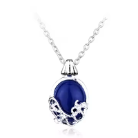 Nouveau bijoux de film the Vampire Diaries pendentif bleu pierre précieuse Katherine collier pour les femmes