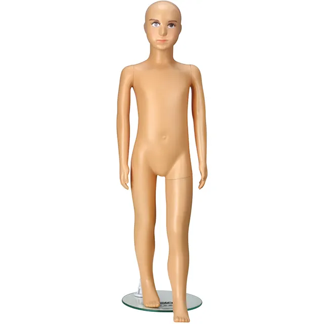 Mode fullbody mannequin abstracte kids jurk vorm wit/zwart/huidskleur mannequin voor etalage