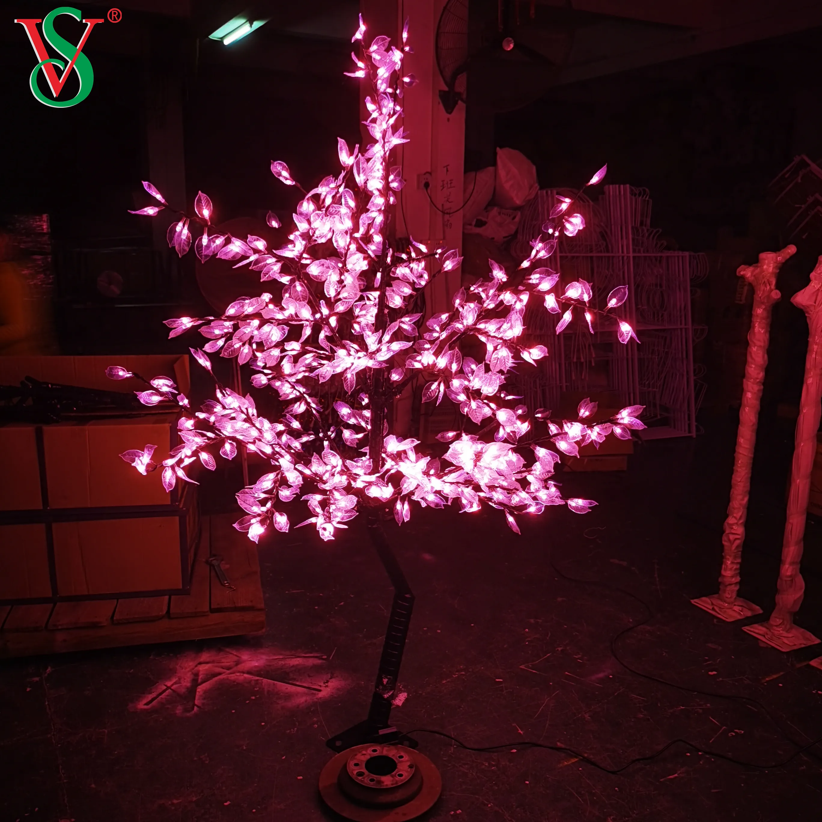 Árvore artificial para festival, decoração para o ar livre, sakura, flor, árvore