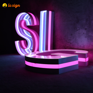 Letrero de Neón Personalizado con Efecto <span class=keywords><strong>Infinito</strong></span> para Decoración del Hogar y Fiestas, Diseño Gratuito, Letrero LED de Neón con Efecto <span class=keywords><strong>Infinito</strong></span> - Product Image 2
