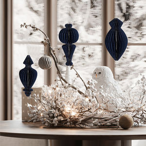 Ornements <span class=keywords><strong>de</strong></span> <span class=keywords><strong>Noël</strong></span> suspendus <span class=keywords><strong>en</strong></span> <span class=keywords><strong>papier</strong></span> structure nid d'abeille <span class=keywords><strong>3D</strong></span>, écologiques et pliables, pour décorations d'arbre <span class=keywords><strong>de</strong></span> <span class=keywords><strong>Noël</strong></span> et <span class=keywords><strong>de</strong></span> fenêtre, vente directe usine ODM/OEM - Product Image 5