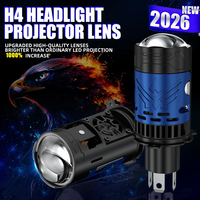 HYNBYZJ Nouveau projecteur laser LED H4 mini haute puissance 200W, phare 25000LM 6500K 12V, remplacement d'ampoule