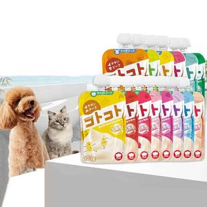Fábrica al por mayor Pet Lactobacillus <span class=keywords><strong>Treats</strong></span> 100g Cat Treat Snack bolsa de comida húmeda Cat Liquid Snack fabricación tratar para gato perro - Product Image 1