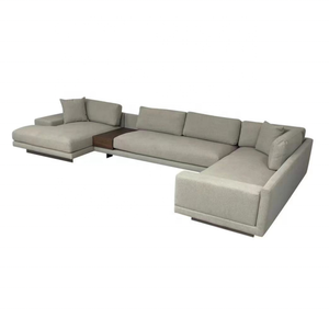 Canapé modulaire moderne de grande taille, sections d'angle droite, revêtement en tissu, 3 pièces, canapé sectionnel avec chaise longue pour salon, hôtel - Product Image 3