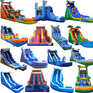 Buttafuori a secco rimbalzo ostacolo e Super alto Ch scivolo gonfiabile Unisex 1 pezzo castello Logo libero forte PVC 5-7 giorni lavorativi - Product Image 1