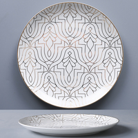 Services de vaisselle de luxe en porcelaine fine pour hôtels et restaurants, assiettes personnalisées pour dîner