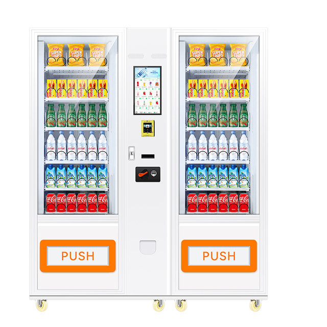 24 Hours Customized Automatic Retail Small Vending Machine Combo Self Snack Vending Machine for Foods and Drinks