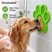 Bol interactif antidérapant en silicone en forme de patte de qualité alimentaire pour animaux de compagnie, pour une alimentation lente