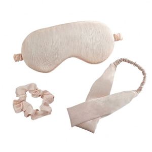 Ensemble Masque de Sommeil Écologique Personnalisable avec Logo, Chouchou et Bandeau pour la Sieste au Bureau et les Voyages en Extérieur - Product Image 1
