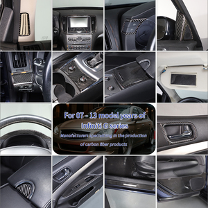 Per 2007 - 2013 serie Infiniti G Soft in fibra di carbonio accessori per interni <span class=keywords><strong>adesivi</strong></span> decorativi - Product Image 3