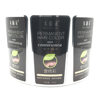 Rouleau d'autocollant adhésif en vinyle imperméable personnalisé Etiquette promotionnelle pour bouteille de shampoing