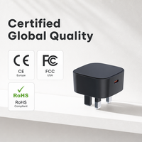Adaptateur mural de charge rapide PD 20W avec prise britannique, adaptateur secteur USB-C 20W pour iPhone, iPad et tablettes