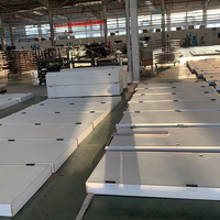 Portes intérieures modernes en bois pré-assemblées pour l'Amérique du Nord, portes en MDF apprêtées blanches, style Shaker